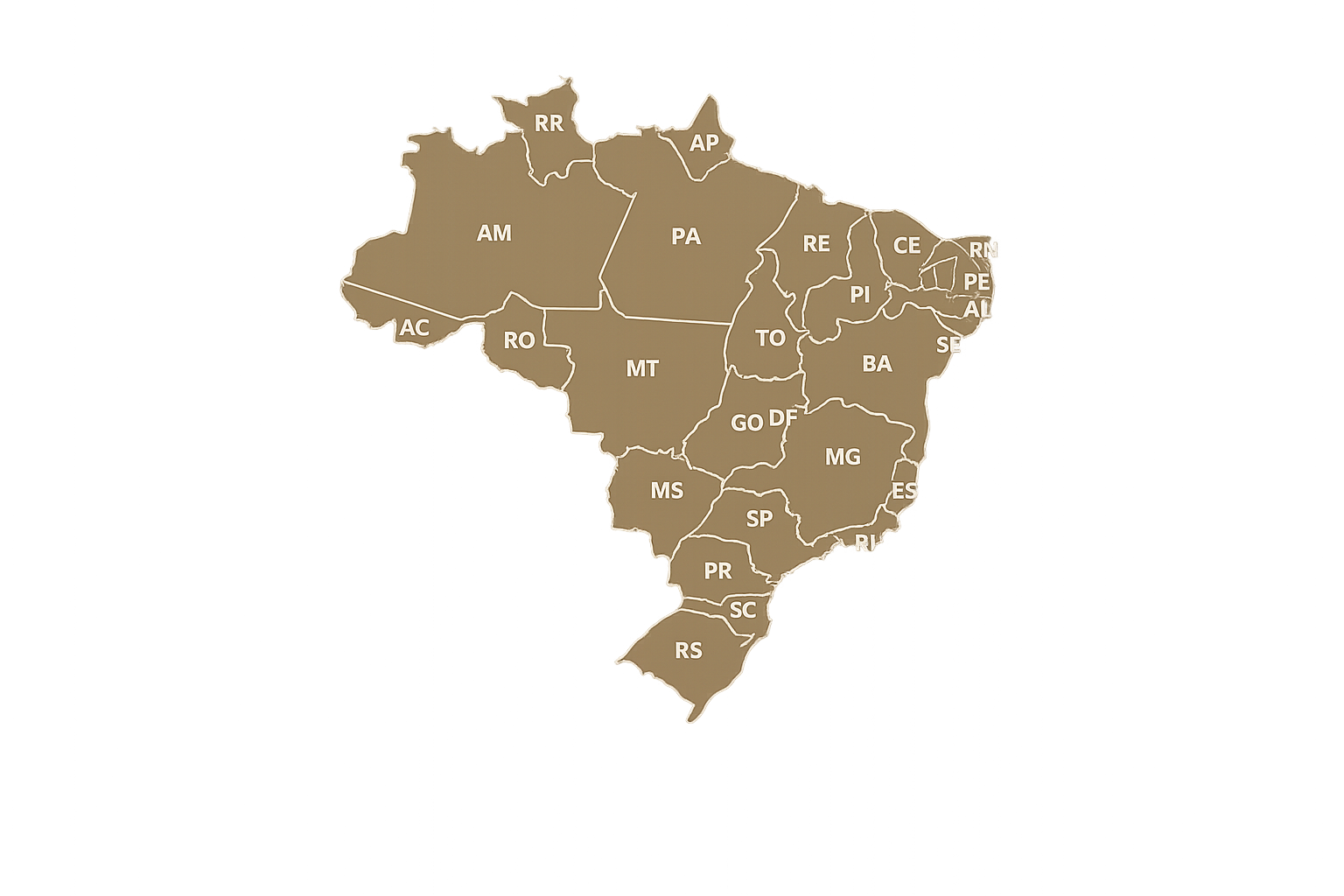 Atendimento em todo o Brasil